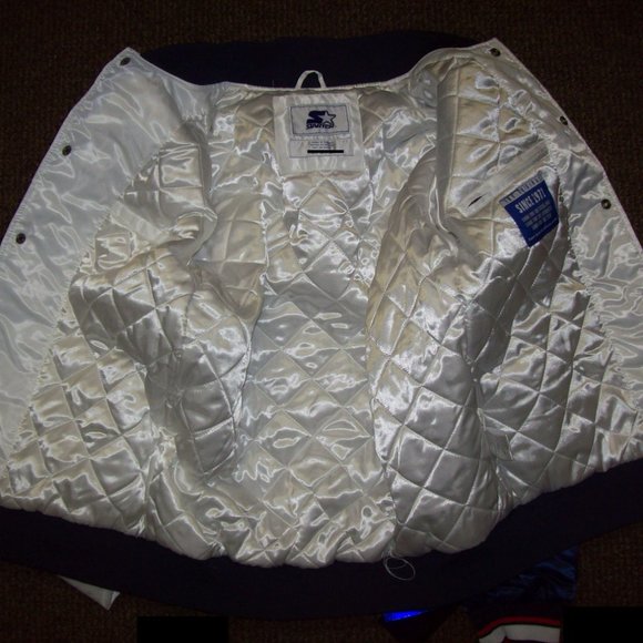 CHICAGO CUBS MLB Starter Snap Down Jacket WHITE/BLUE LG, XL - Picture 5 of 10